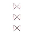thumbnail image 2 of pitrice Unisex Brace Replacement Korean Easy Matching Elastic Back Braces Wine Red 3Set, 2 of 6