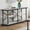 Antique White; Black, variant on Furniture of America Laem 2-Shelf Console Table, Antique Blue