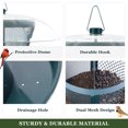 thumbnail image 3 of Kingsyard Bird Feeder for Outside Hanging Metal Mesh Wild Bird Feeder with Weather Proof Dome, Green, 3 of 7