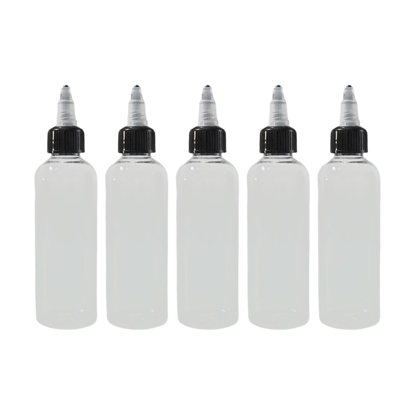 5Pcs pet Empty Bottle Dispenser Sample Bottles Model Painting Pointed