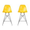 thumbnail image 1 of Heavenly Collection Chrome & Jaune Tabouret de Bar, 1 of 3