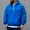 01 Blue, variant on YueHuiYing Men's Fashion Hooded Quarter-Zip Midweight Long Sleeve Drawing Pocket Workwear Pullover Top