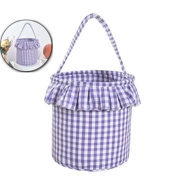 Dvruxg Panier à Linge, Bac de Rangement Pliable en Toile Imperméable, Paniers Cadeaux (Violet)