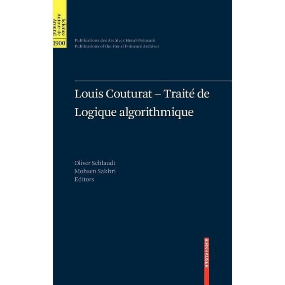 Louis Couturat -Traité de Logique Algorithmique, (Hardcover)