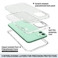 thumbnail image 4 of ULAK iPhone 11 Case, Heavy Duty Shockproof Rugged Protection TPU Bumper Phone Case for Apple iPhone 11 6.1 inch for Women Girls, Clear Glitter, 4 of 9