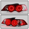 thumbnail image 5 of 2002 2003 2004 Acura RSX DC5 Lumileds LED Red Clear Tail Lights Lamps Left+Right, 5 of 7