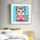 thumbnail image 3 of Cuadros Decorativos Lindo gato animal diamante dibujo redondo completo taladro rhinestone mosaico (a2522) Likrtyny embutido en tela, 3 of 9