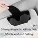 thumbnail image 2 of Car Glasses Holder, Sunglasses Storage Box and Car Sun Visor Clip Glasses Holder, Universal Car Glasses Case, Leather Storage Case (Black), 2 of 5