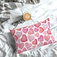 thumbnail image 3 of Valentines Pillow Covers 12x20 Inch Set of 2,Pink Red Love Heart Throw Pillows Case,Valentine''s Day Mother''s Day Anniversary Decorative Cushion Covers Farmhouse Outdoor Decor for Home Sofa Bed, 3 of 5