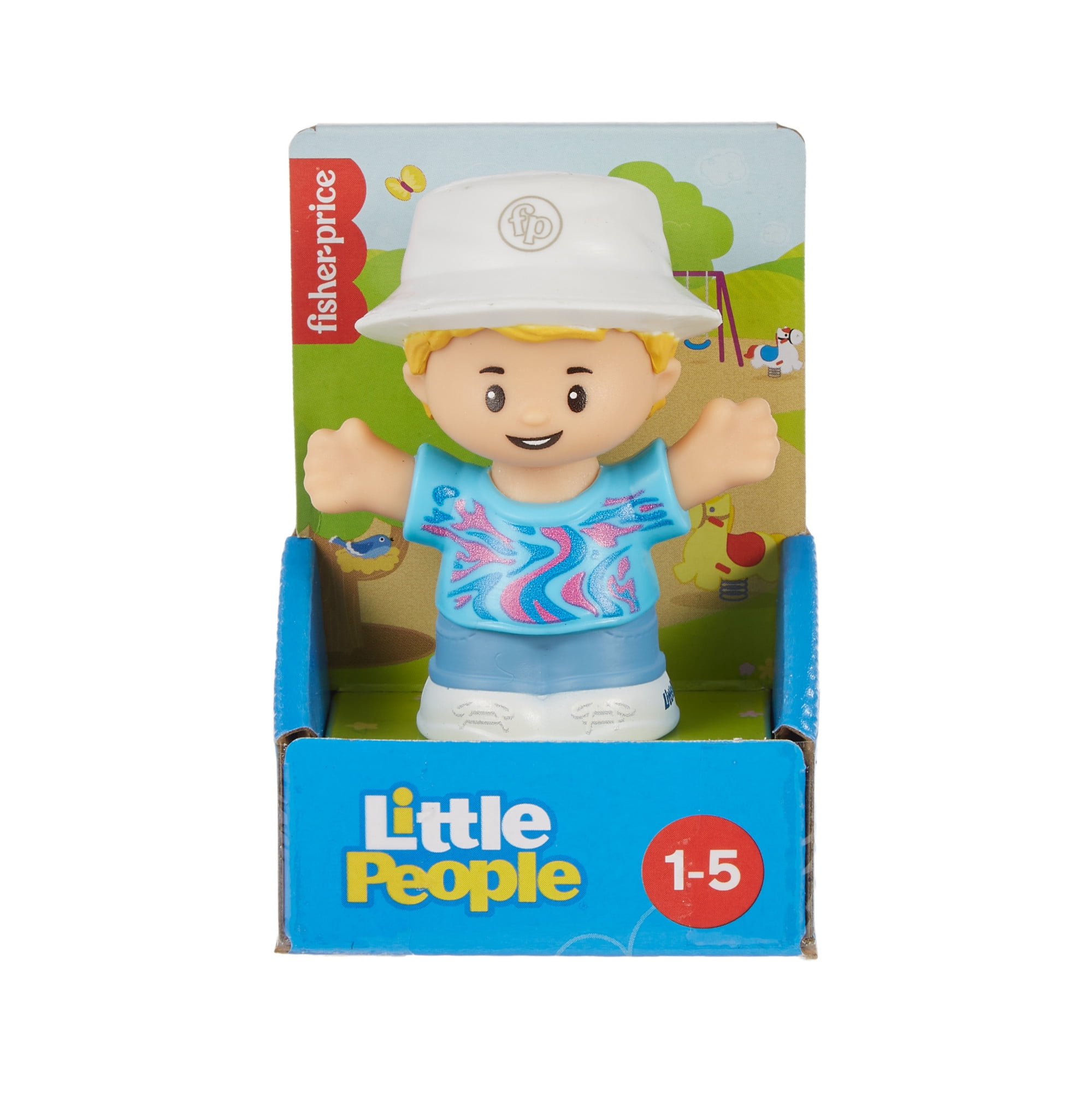 Fisher-Price Little People Boy in Tie-Dye Figure for Toddlers & Preschool Kids