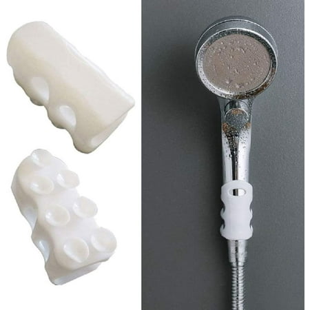 

Homgreen 2 Pieces Silicone Shower Bracket Relocatable Suction Cup Shower Head Holder Wall Mount Removable Handheld Showerhead Holder Wall Rack Stand without Drilling Adhesive Mount Bracket