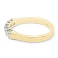 thumbnail image 4 of 1/2 Ct Round Cut Lab Created Moissanite Diamond Five Stone Wedding Ring for Women In 14K Yellow Gold Over Sterling Silver U Prong (G-H Color, VVS1 Clarity, 0.50 Cttw) Size - 6, 4 of 8