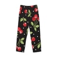 thumbnail image 4 of Fotbe Men'S Sweet Red Cherryclassic Pajama Pants With Elastic Waist And Drawstring Pockets，Pajama Pants Mens Lounge Pants Super Soft, 4 of 9