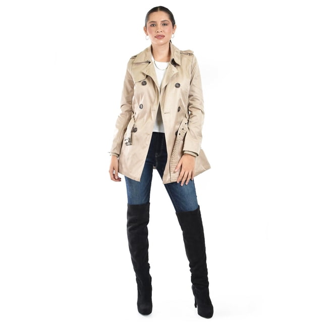 Gabardina de doble botonadura Roman Fashion /Juvenil, 6749 (Beige) beige G