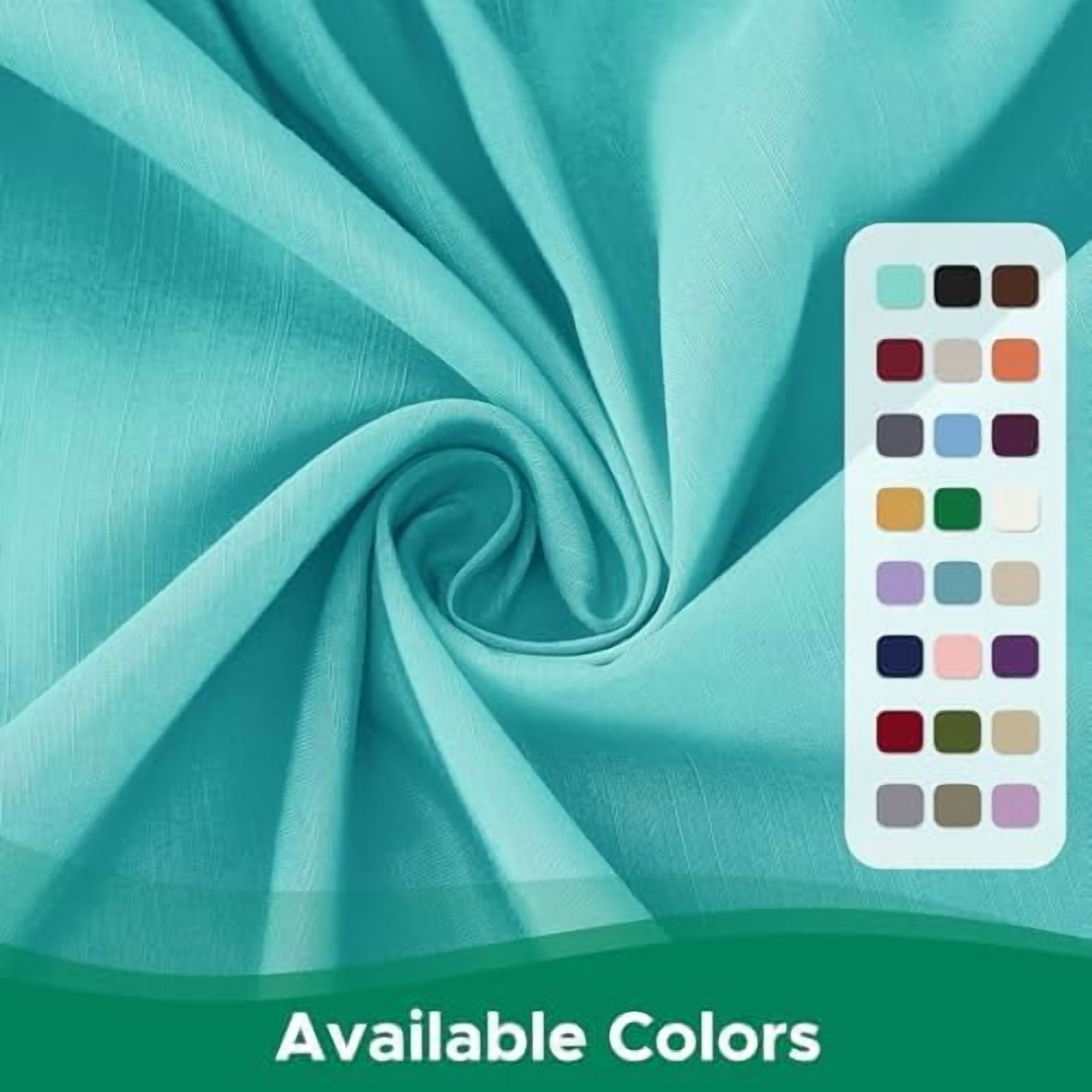Wrap Around Bed Skirts for King & Cal King Beds with Short Drop of 12", Aqua Adjustable Elastic Dust Ruffles Easy Fit Wrinkle Resistant Silky Luxurious Fabric Machine Washable