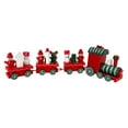 thumbnail image 4 of Red Wood Christmas Train with People, Bear and Snowmen Riders Figurine 8 Inch, 4 of 8