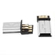thumbnail image 2 of 30Pzs Mini USB 5 Pines Macho Clavija DIY SMT Conector Tono de Plata Gris Oscuro, 2 of 4