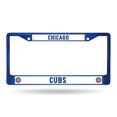 thumbnail image 1 of Chicago Cubs Metal License Plate Frame - Blue, 1 of 2