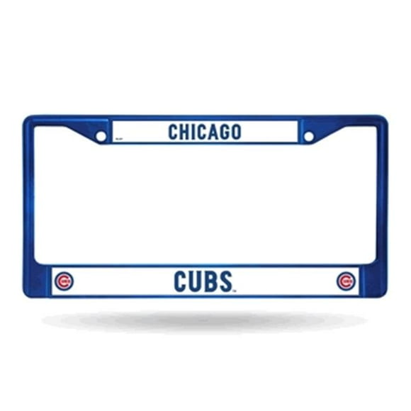 Chicago Cubs Metal License Plate Frame - Blue