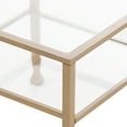 Jumpluff Gold Metal and Glass Bunching Cocktail Table, Transitional, Soft Gold