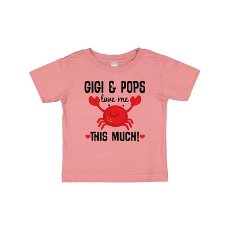 

Inktastic Gigi and Pops Love Me Grandchild Gift Baby Boy or Baby Girl T-Shirt
