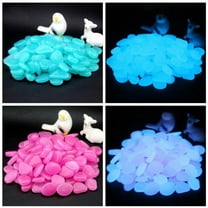 Soimiss 100Pcs Light Purple Rocks for Fish Tank Decorative Gravel for Adults