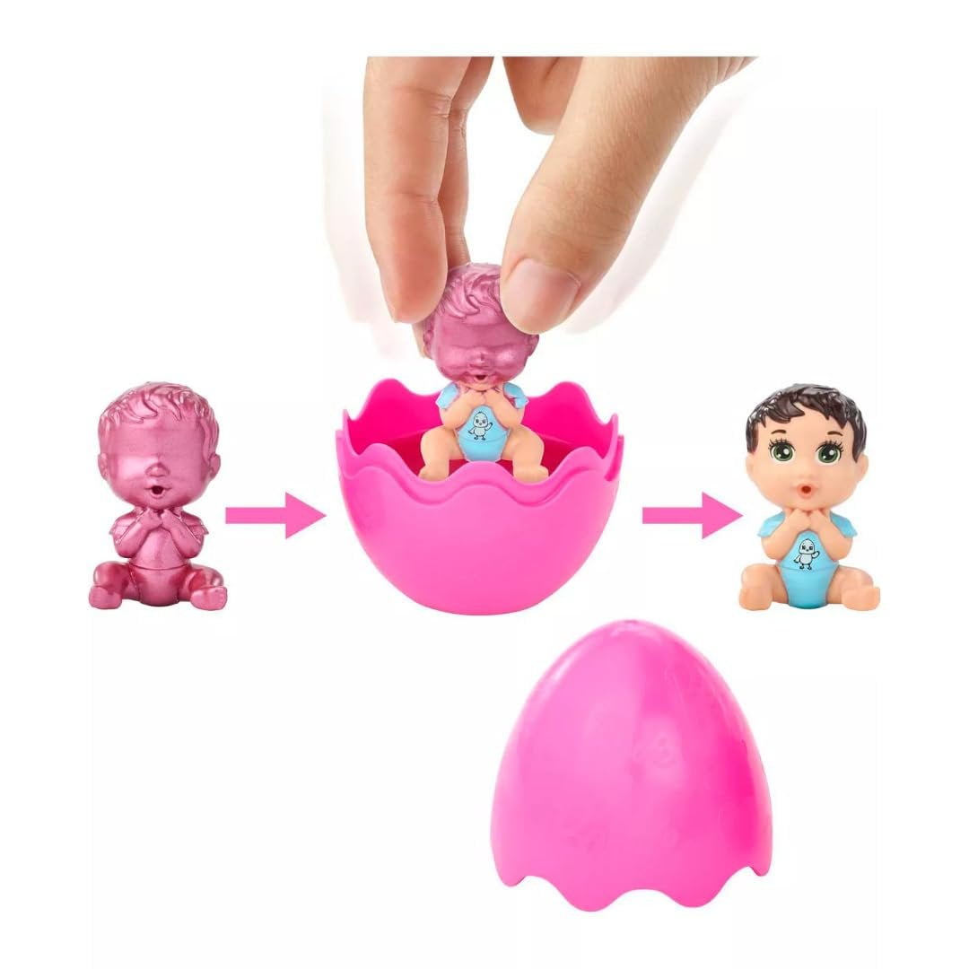 Barbie Color Reveal Easter Egg HJX67 Series Complete Set of 5 Colored Egg Surprises Bundle