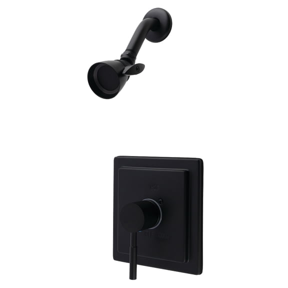 Kingston Brass KB8650DLSO Concord Single-Handle Pressure Balanced Shower Faucet, Matte Black