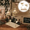 thumbnail image 4 of Shisuyan Candle Holder Golden 1Set 7.5X6.0X3.1In Iron Flower Design, 4 of 8