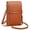 Brown, variant on Natravorone Crossbody, Women's Touch Screen Mobile Phone Messenger Bag, Clear Window Phone Crossbody Bag, Everyday Purse for Travel Shopping | Clear Window