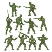 BMC Classic OD Green Plastic Army Men - 40pc WW2 Soldier Figures - Made in USA