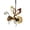 Gold, variant on Solar Hanging Bee Light, Metal Solar Statue with LED Fairy Light, Outdoor Solar Garden Decoration for Yard Porch Patio Tree, Hanging Ornament, 6.7 Inches