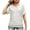 White, variant on WIZUTIZ Short Sleeve Shirts for Women Fluffy T-shirt Ladies Flowy Lightweight Short Sleeve Tshirts Plain V-Neck Tshirt Breathable Comfy Shirts Trendy Pure Colour Solid Blouse Black XL