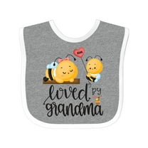 Inktastic Bees Loved by Grandma Boys or Girls Baby Bib