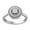 10K White Gold, variant on Fine Jewelry 10K White Gold Round-shape Lab Grown Diamond Cluster Halo Engagement Ring (1/5 Cttw, D-F Color, VS1 Clarity) Size 5
