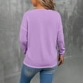 thumbnail image 5 of Horkkom Pullover Sweaters for Women Long Sleeve V Neck Sweaters Causal Solid Color Cozy Sweaters XXXL, 5 of 10