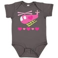 thumbnail image 3 of Inktastic Valentine Pink Heart Helicopter Boys or Girls Baby Bodysuit, 3 of 5