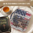 thumbnail image 7 of FOR U DESIGNS Deer 3d American Flag Print Bible Cover Multifunctional Bible Holder Case Large Quilted Bible Carrier Tote Bag Bible Journaling Supplies Christian Gifts, 7 of 7