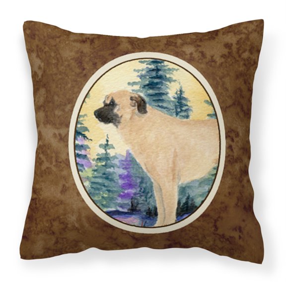 Carolines Treasures SS8012PW1414 Anatolian Shepherd Fabric Decorative Pillow, 14Hx14W, multicolor