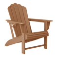 thumbnail image 3 of WestinTrends Highland Outdoor Patio HDPE Adirondack Chairs With Cup Holders (Set of 8), Teak, 3 of 7