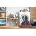 thumbnail image 2 of Ahgly Company Machine Washable Indoor Square Industrial Modern Rose Dust Purple Area Rugs, 8' Square, 2 of 7