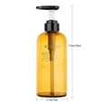 thumbnail image 2 of 16.9oz Refillable Pump Bottles for Shower, 3pcs 500ml Dispenser Bottles for Liquid Body Soap Shampoo Conditioner Shower Gel Hotel Plastic Press Lotion Dispenser for Bathroom,Yellow1, 2 of 4