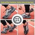 thumbnail image 5 of 4pair Elastic Shoe Laces - No Tie Shoelaces for Adults and Kids, Lock-in for Safety - Tieless Shoestrings One Size - style:style4, 5 of 7