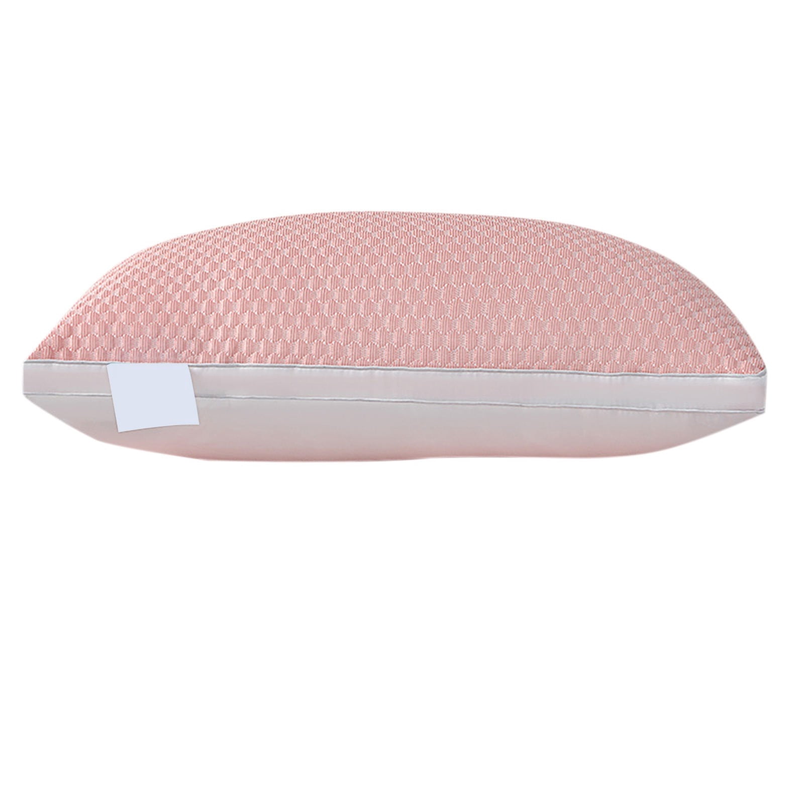 EazyTech Breathable Queen Cooling Pillow for Summer, Silk Pillow for Neck Head Support ,Adjustable Cervical Pillow with Removable Cover, 20x30 Inches Pink