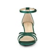 thumbnail image 6 of BLISSFUL STEP Women's Satin Rhines Stiletto Heel Sandals, 6 of 8