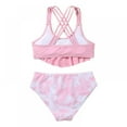 thumbnail image 3 of AJZIOJIRO Kids Baby Girls Two Piece Bikinis Set Kids Beach Swimsuit Tankini Bathing Suit Outfits, 3 of 4