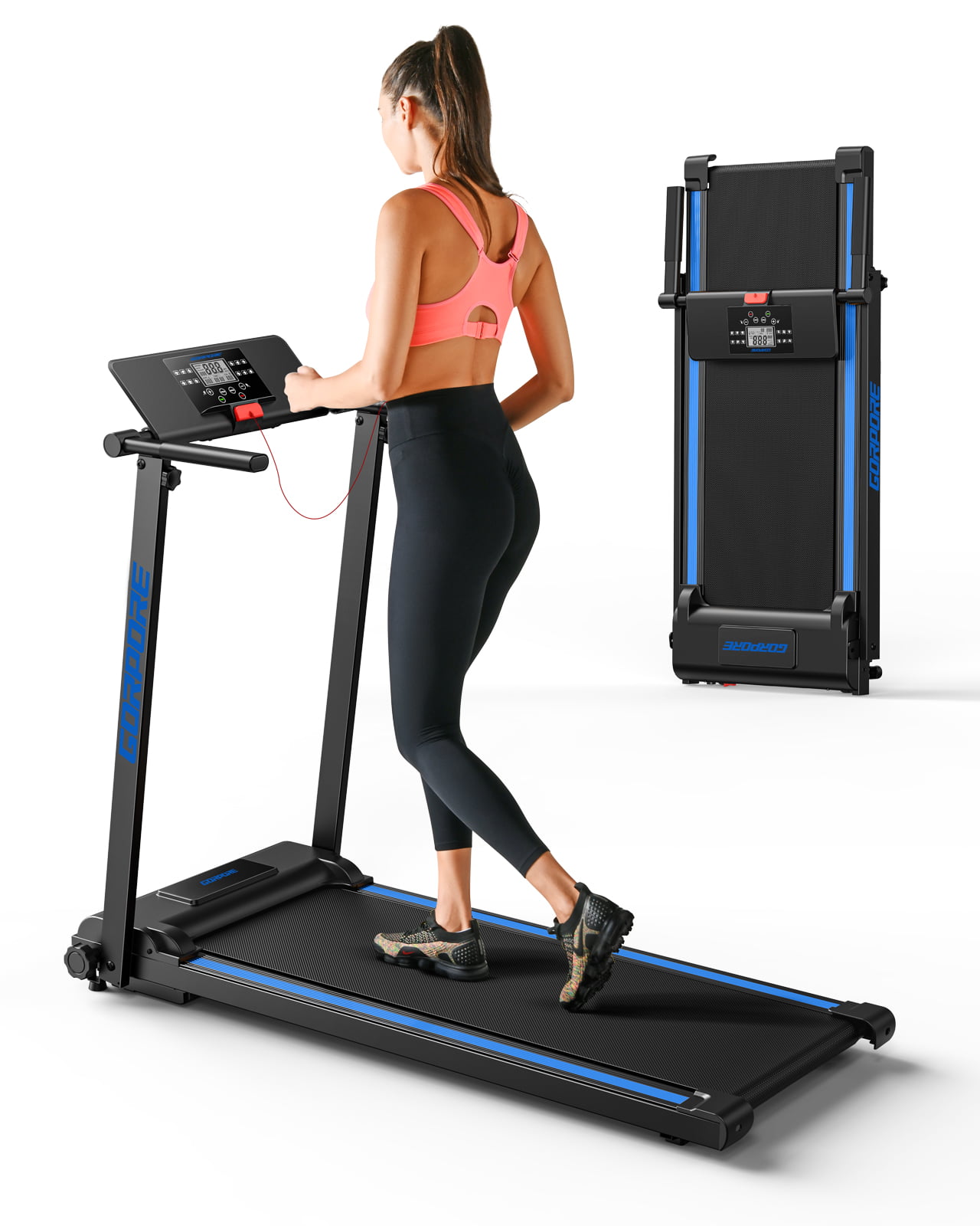 LOEFME Running Treadmill Motorised Walking Machine Electric Fitness Exercise 