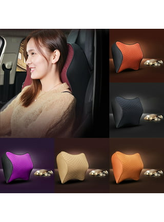 2pcs Retro Style Car Neck Pillow,Soft Ventilation Car Headrest  Pillow,Comfortable Travel Pillow,Universal Pillow for Car and Home (Red) :  לבית ולמטבח