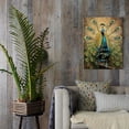 thumbnail image 3 of Religious Peacock Canvas Wall Art Christian Peacock Painting Wall Decor Framed God Says You Are Bible Verse Posters Home for Living Room Bedroom Bathroom Decoration 12x16 inch, 3 of 6