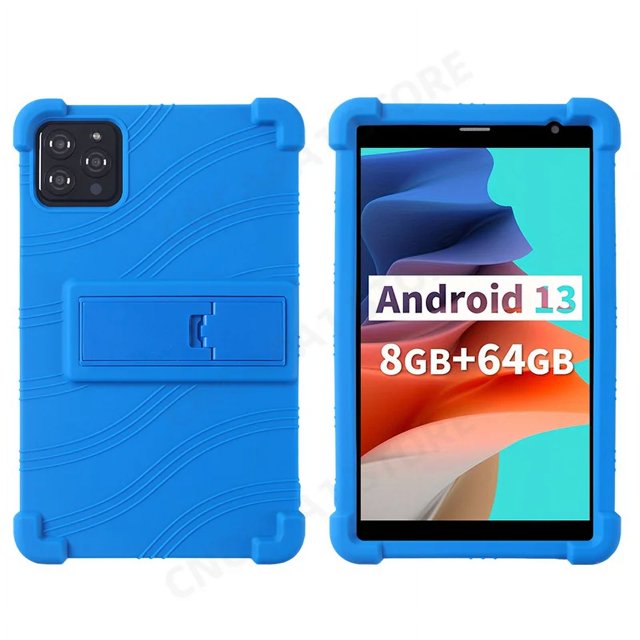 Soft Silicon Cover For PRITOM Tronpad B8 / NEWISION VOLENTEX L8 Case 8" Tablet PC Protector Funda with 4 Shockproof Airbags Soft Dark Blue VOLENTEX L8